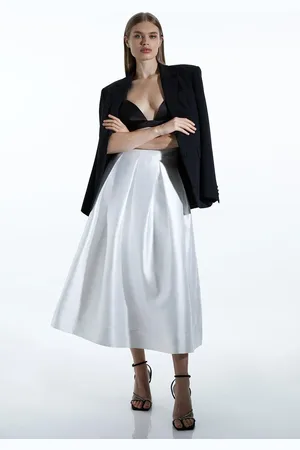 Karen Millen Twill Woven Prom Maxi Skirt