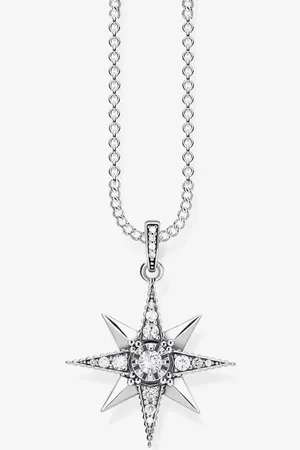 Thomas Sabo Royalty Star Cubic Zirconia Necklace KE1825-643-14-L45V