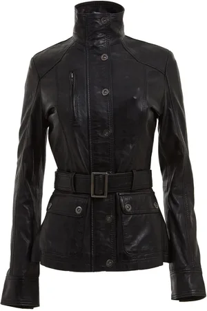 Infinity Leather Military-Inspired Biker Jacket-Middleton