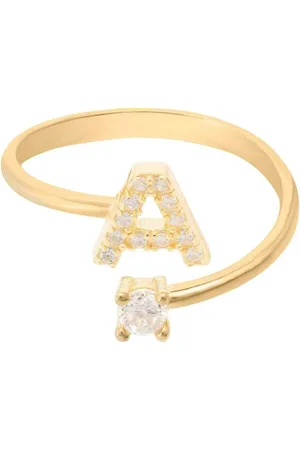 Latelita Initial Ring Gold A