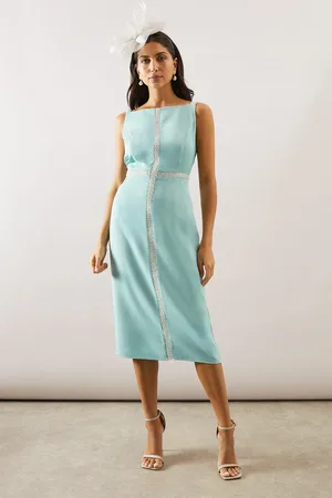 wallis Beaded Trim Pencil Dress