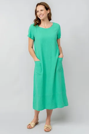 LILY & ME Summer Breeze Dress Plain Linen