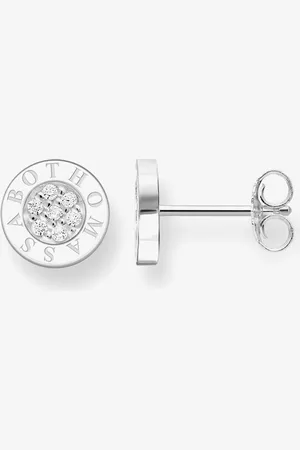 Thomas Sabo Round Cubic Zirconia Logo Stud Earrings
