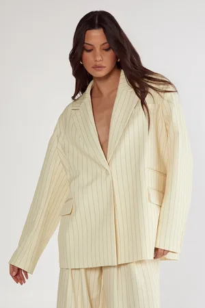NASTY GAL Pinstripe Tailored Blazer
