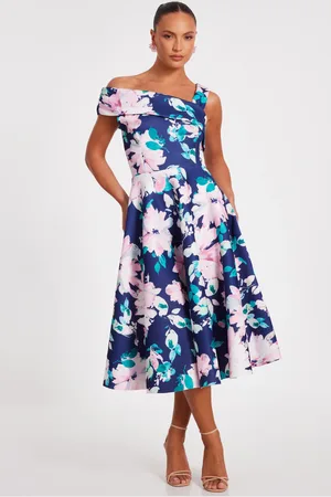 Quiz Floral Print Skater Dress