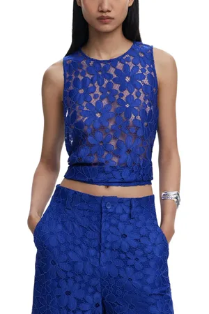 Desigual Lace Floral Sleeveless Top Women