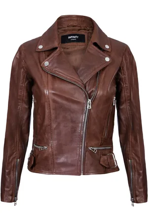 Infinity Leather Biker Jacket-Stockholm