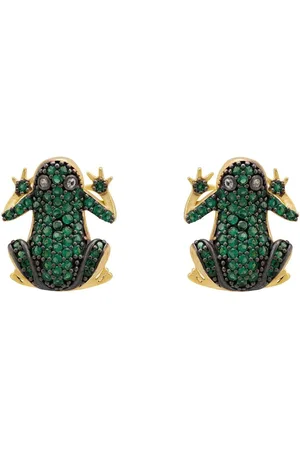 Latelita Leap Frog Stud Earrings Gold