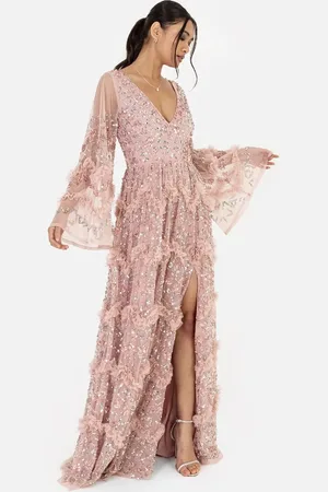 Maya Deluxe Fully Embellished Maxi Dress