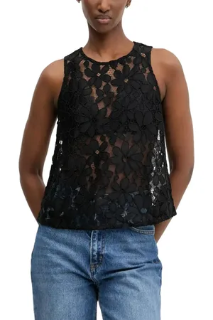 Desigual Lace Floral Top Sleeveless Women