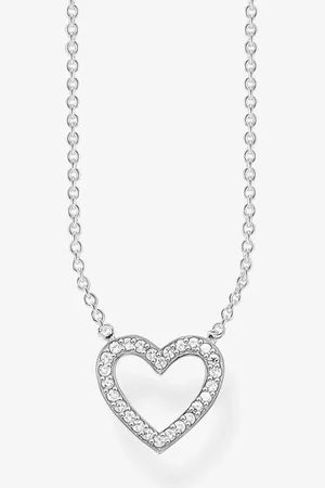Thomas Sabo Cubic Zirconia Open Heart Necklace KE1554-051-14-L45V