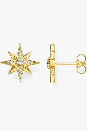 Thomas Sabo Plated Magic Stars Cubic Zirconia Stud Earrings H2081-414-14