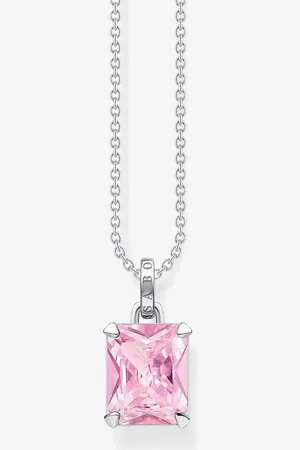 Thomas Sabo & Pink Octagon Cut Cubic Zirconia Necklace KE1964-051-9-L45V