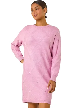 Roman Pearl Embellished Jumper Dress