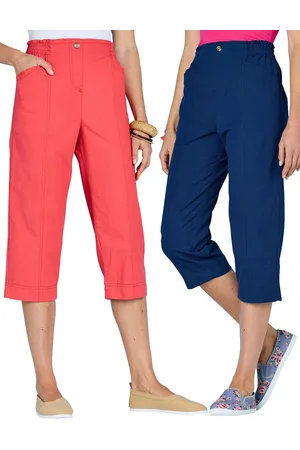 Amber Pack of 2 Cotton Crop Trousers