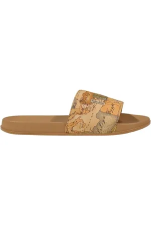 ALVIERO MARTINI 1A CLASSE World Map Print Slides Women - Slippers