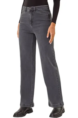 Roman Cotton Blend Wide Leg Stretch Jeans
