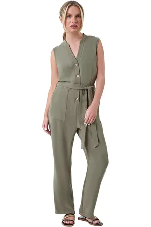 Roman Petite Button Detail Pocket Jumpsuit