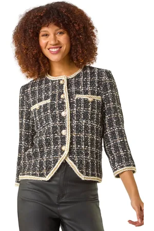 Roman Textured Check Pocket Jacket