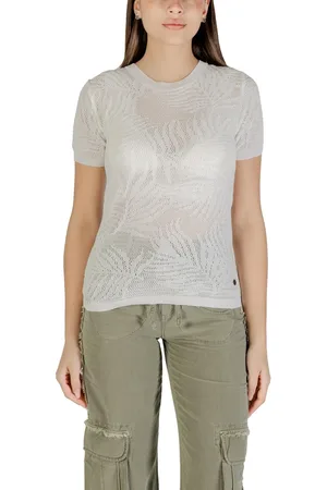 Desigual Open Knit Short Sleeve Top Women - Shirts