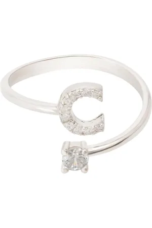 Latelita Initial Ring Silver C