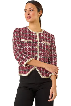 Roman Textured Check Pocket Jacket