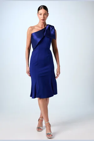 Coast Bow One Shoulder Midi Dress