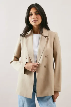 wallis Double Breasted Collared Blazer