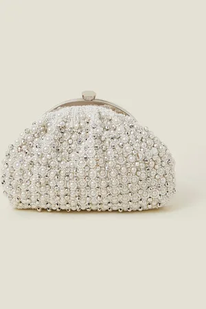 Accessorize Bridal Embellished Clip Frame Bag
