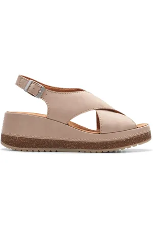 Clarks Kassanda Step Sand Nubuck Wedges