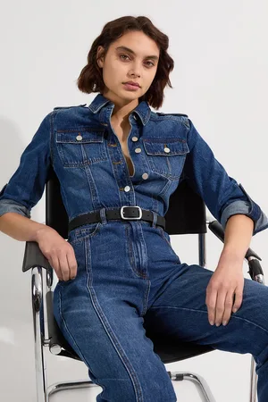 Karen Millen Denim Boiler Jumpsuit