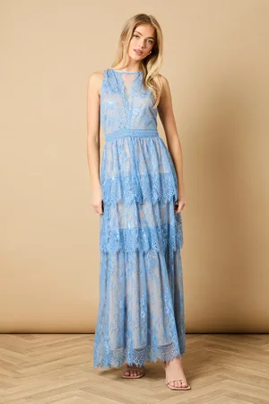 Oasis Lace Tiered Detail Maxi Dress