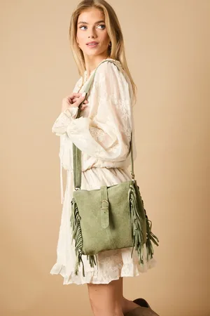 Oasis Orithya Suede Tassel Detail Shoulder Bag