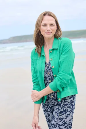 LILY & ME Southwester Jacket Plain Linen Navy