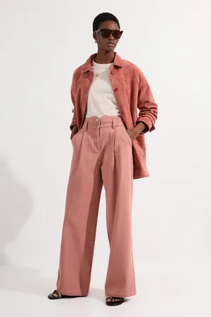 Karen Millen Denim Wide Leg Trousers