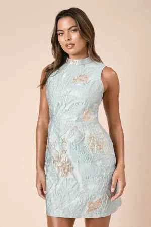 Dorothy Perkins DP Luxe Jacquard Halter Neck Mini Dress