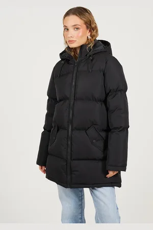 Brave Soul Long Hooded Padded Jacket