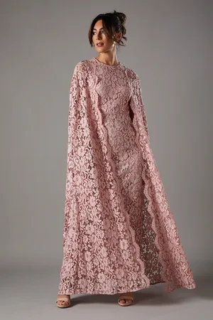 Coast Lace Cape Gown