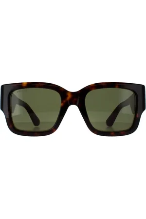 Gucci Square Havana with Green and Red Green GG1663S