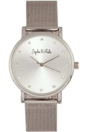 Sophie And Freda Savannah Mesh Bracelet Watch with Swarovski Crystals