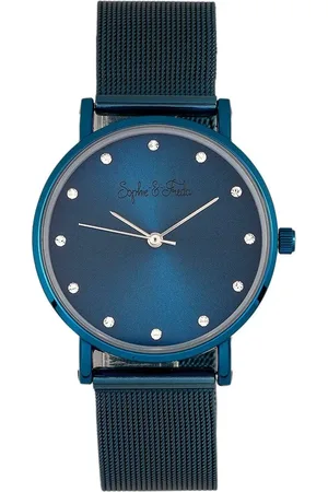 Sophie And Freda Savannah Mesh Bracelet Watch with Swarovski Crystals