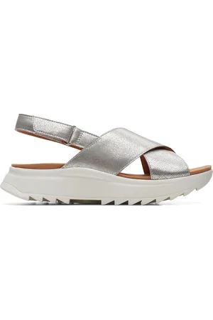 Clarks Dash Lite Wish Metallic Flat Sandals
