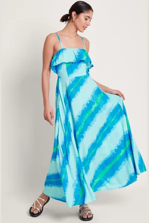Monsoon Zifia Stripe Ruffle Dress