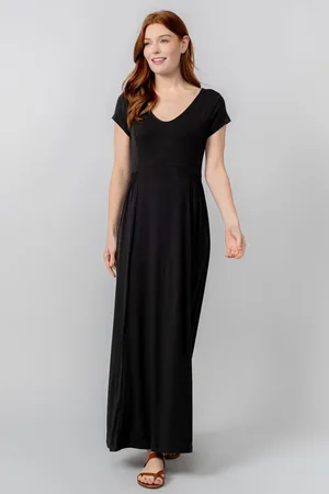 LILY & ME Penelope Maxi Dress Plain Navy