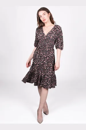 Asolo Smock Abstract Wrap Dress