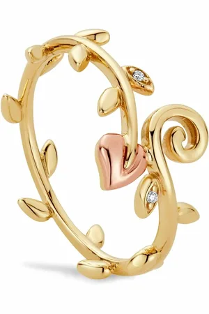 Clogau Tree of Life 9ct Solid Gold Vine Ring with Diamonds