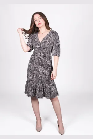 Asolo & White Floral Midi Dress