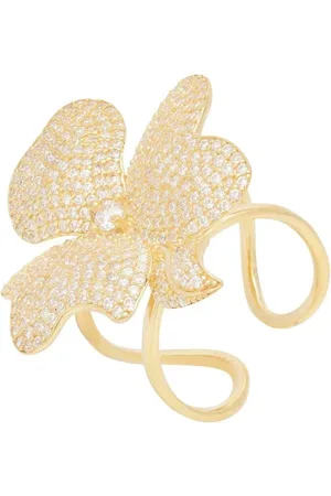 Latelita Flower Cocktail Ring Gold