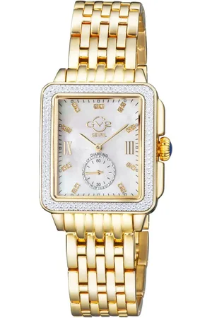GV2 by Gevril Bari Diamond 9256B Swiss Quartz Stainless Steel Diamond Watch