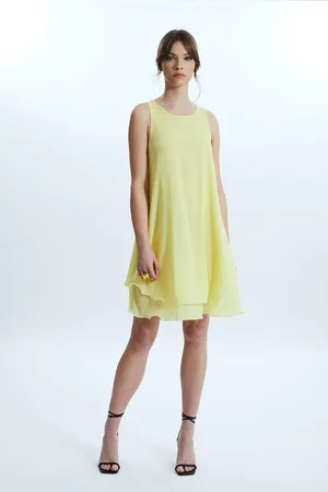 James Lakeland Sleeveless Wave Hem Dress